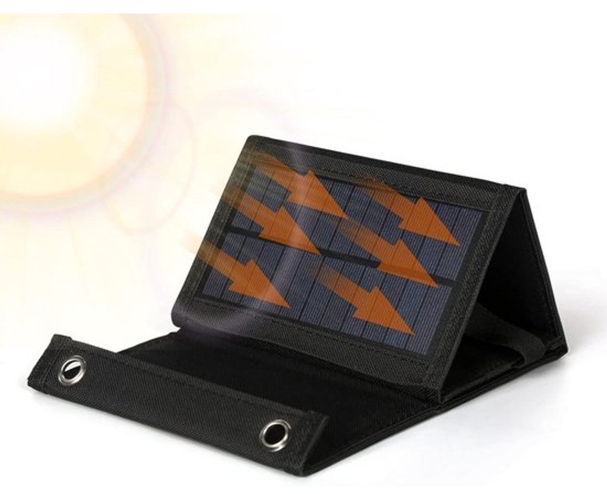 Draagbare Opvouwbare Zonnepaneel Oplader USB 20W voor Mobiele Telefoon en Outdoor Gebruik
