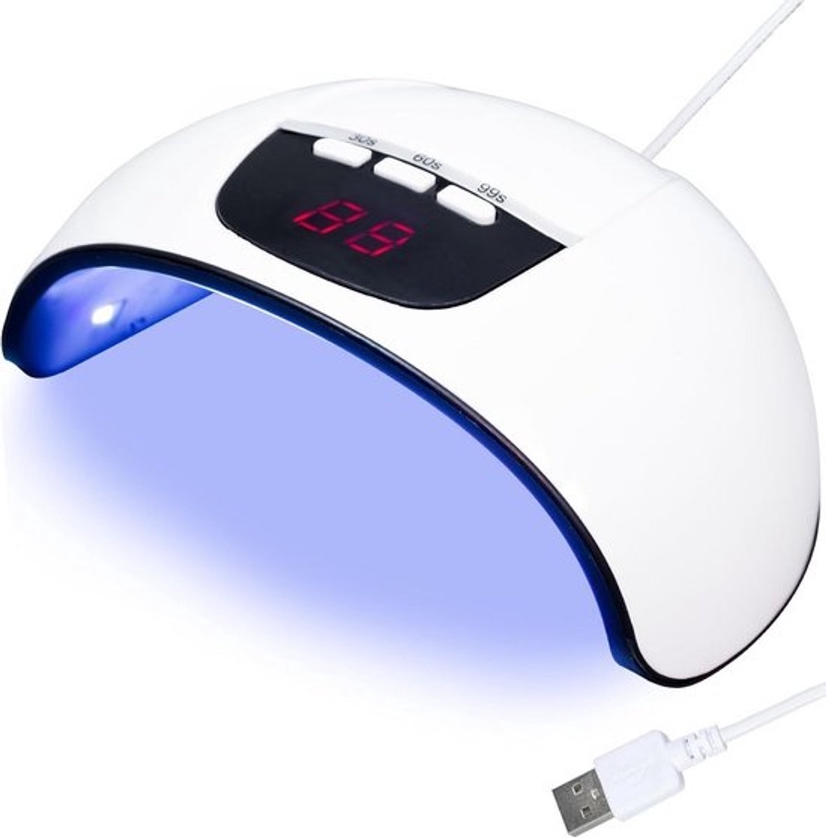 Krachtige UV LED Nagellamp 54W voor Gel Nagellak en UV Hars - Met Timer en Sensor