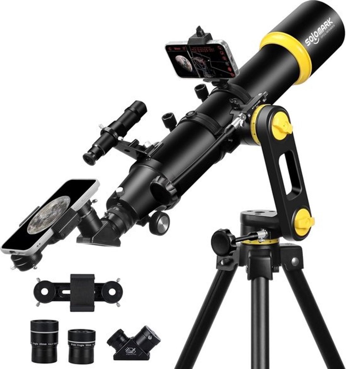 Krachtige Astronomie Telescoop 90mm voor Volwassenen en Beginners - 700mm Brandpuntsafstand met Precisie AZ-Montage