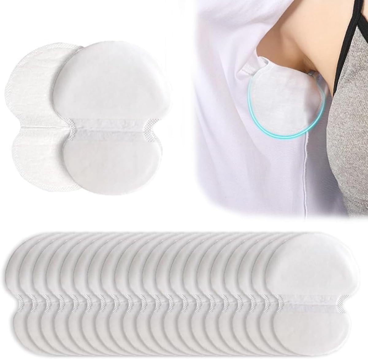 120 Wegwerp Onderarm Inlegzolen, Zweetabsorberende Pads, Comfortabele Antitranspirant Oplossing voor Hyperhidrose, Unisex en Ademend