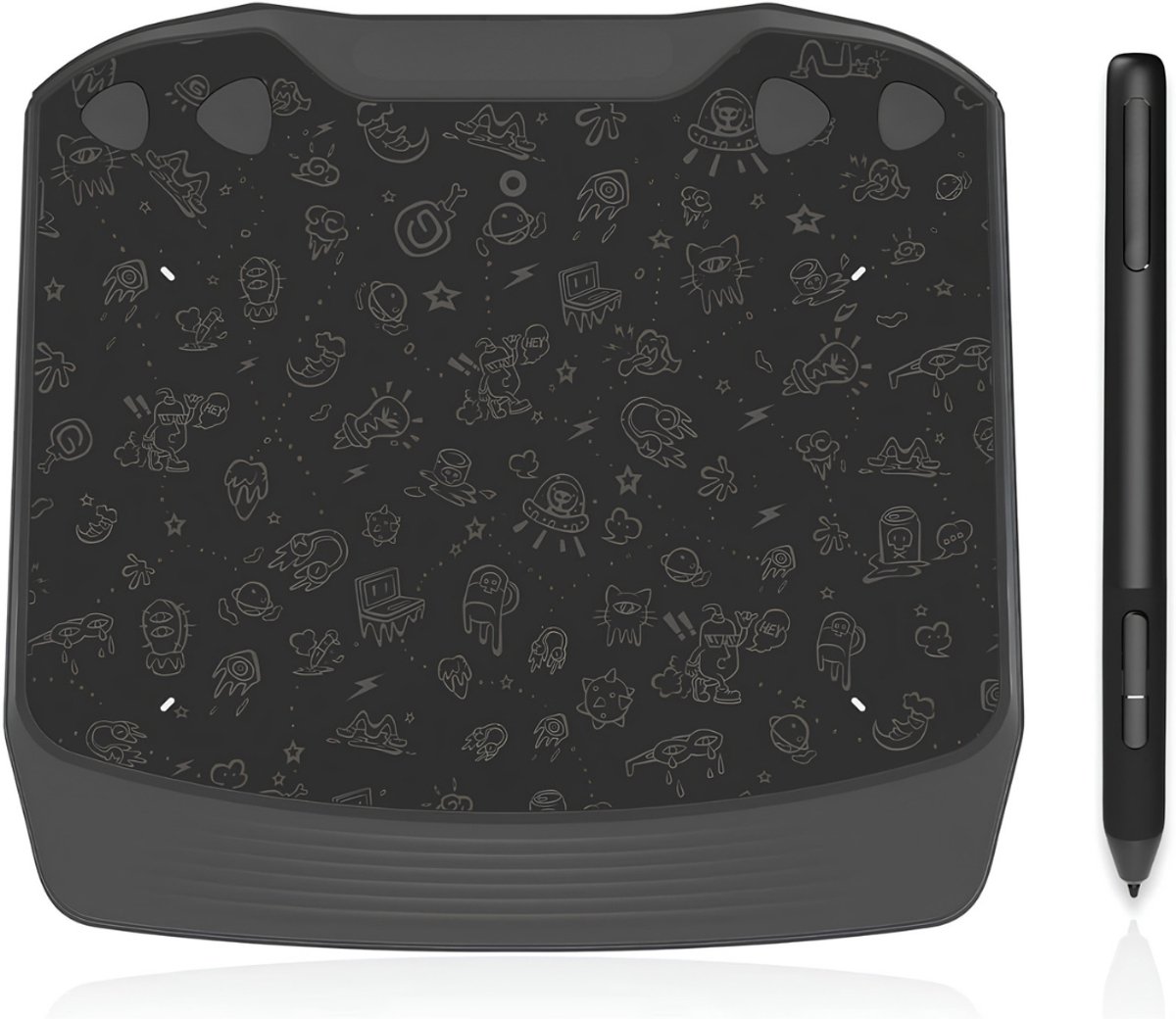 Lìon® Tekentablet - Tekenpad - Zwart - Teken Tablet - 19cm x 18cm x 1cm