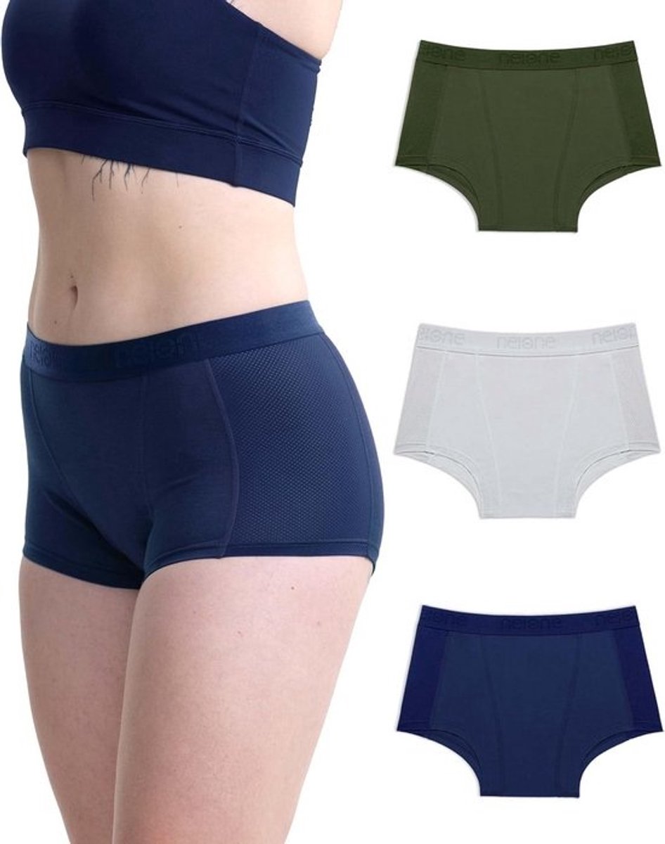 Hoge Taille Dames Menstruatie Ondergoed - Zware Stroom Katoen Boyshorts
