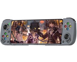 Mobiele Game Controller Gamepad Geschikt voor iPhone iOS Android PC: Compatibel met iPhone 17/16/15/14/13/12/11, iPad, Samsung Galaxy, TCL, Tablet, Call of Duty, Diablo Immortal - Direct Spelen (Grijs)