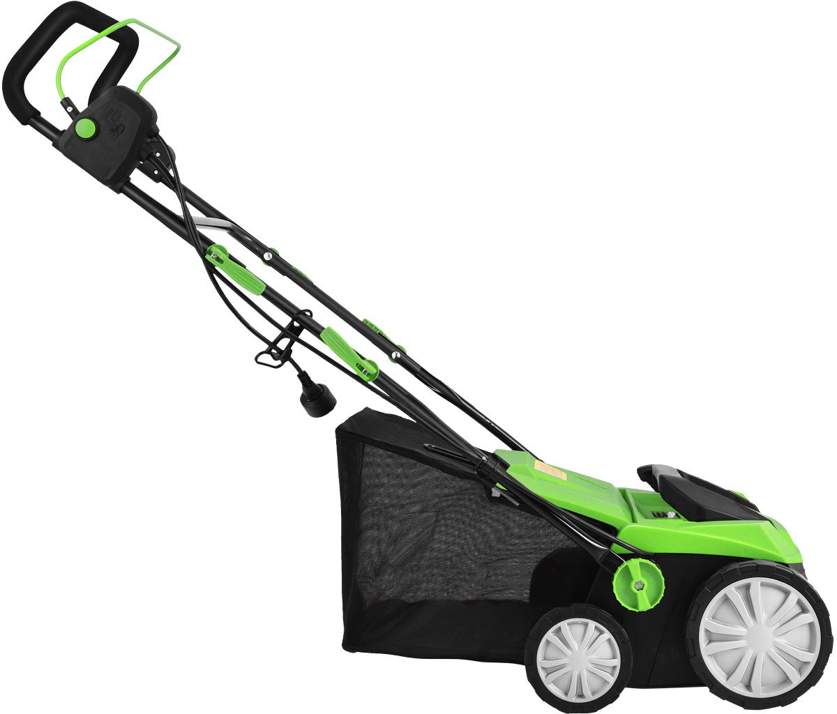 SureDeal® - Tuinier - Gras Verticuteermachine Elektrische - Kabel - Dubbele Veiligheidsschakelaar Afneembare - 58x67x86 cm - Groen