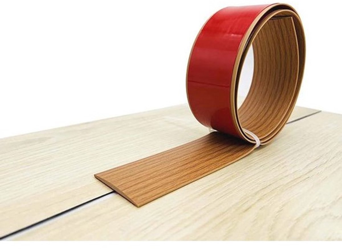 Zelfklevende PVC Afdekstrip - Waterdicht Overgangsprofiel en Eindprofiel - Vloermarkeringsrand voor Laminaat en Tapijt (1/3/10 m)