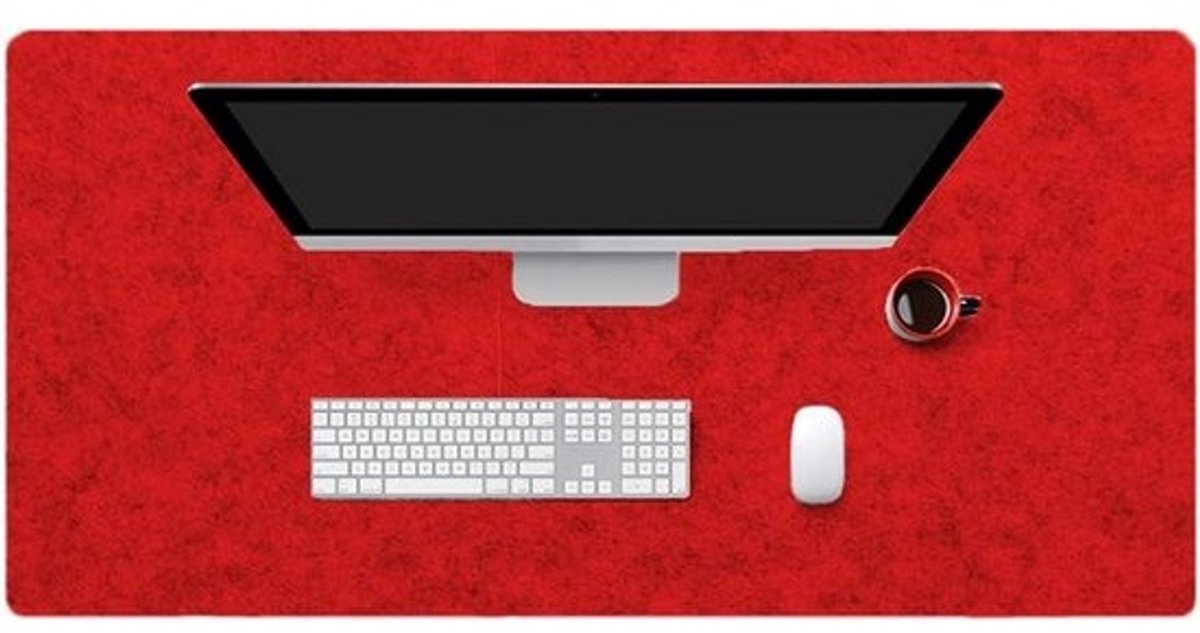 Gaming Muismat Antislip Kantoor Schrijfmat 80x40cm Rood