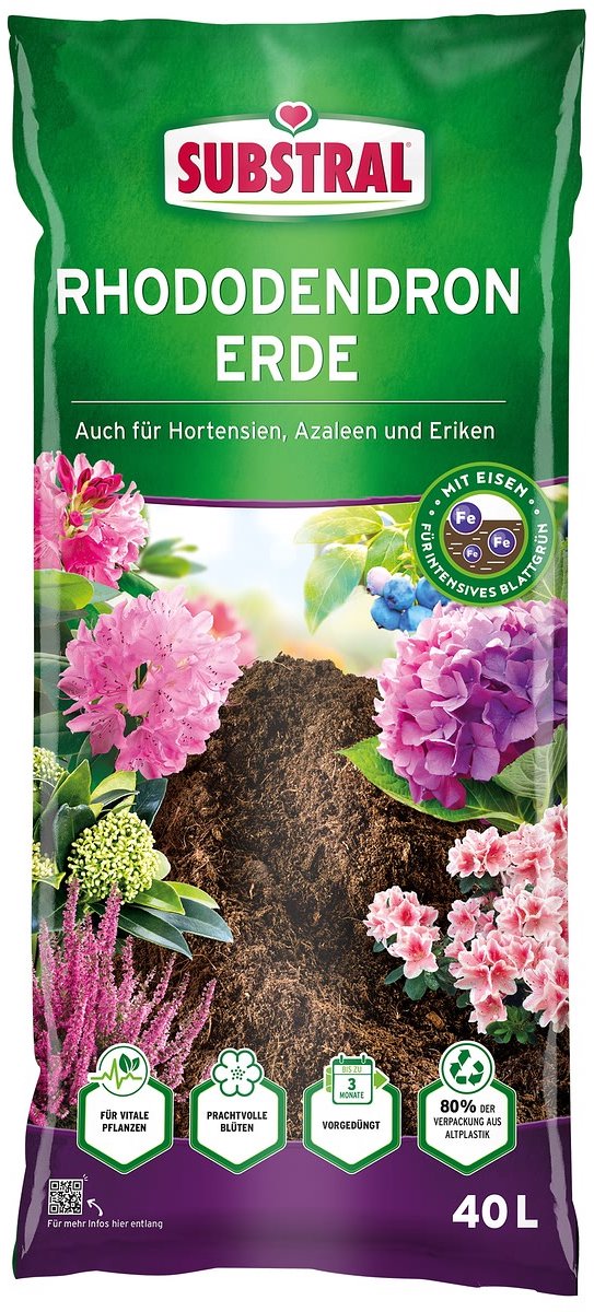 Substral rhododendronaarde voor hortensia azalea & erica - 40 liter