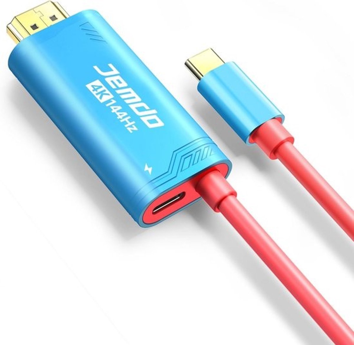 HDMI-kabel 2 meter voor Switch Dock met USB-C, blauw