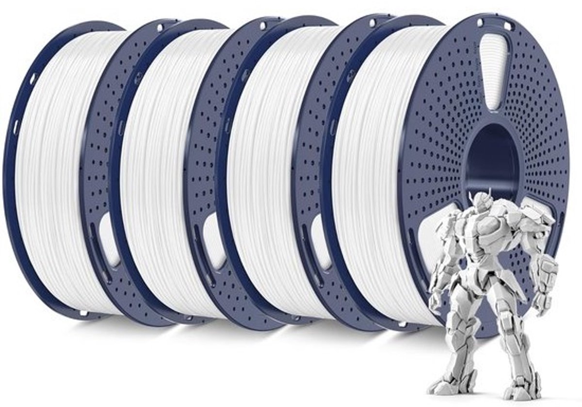 ABS 3D-printerfilament 1,75 mm - 4 Rollen Hoge Sterkte en Slagvast Materiaal