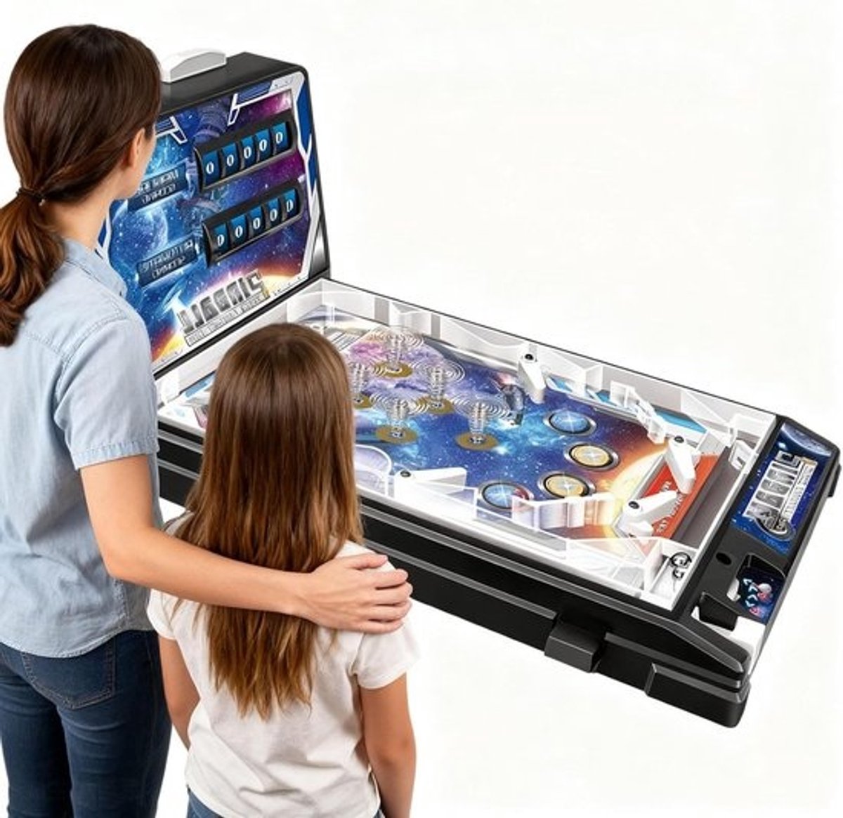 Kinder Flipperkast - Arcade Spel - Familie Speeltijd - Met Scorebord - 42x27x24.5 cm