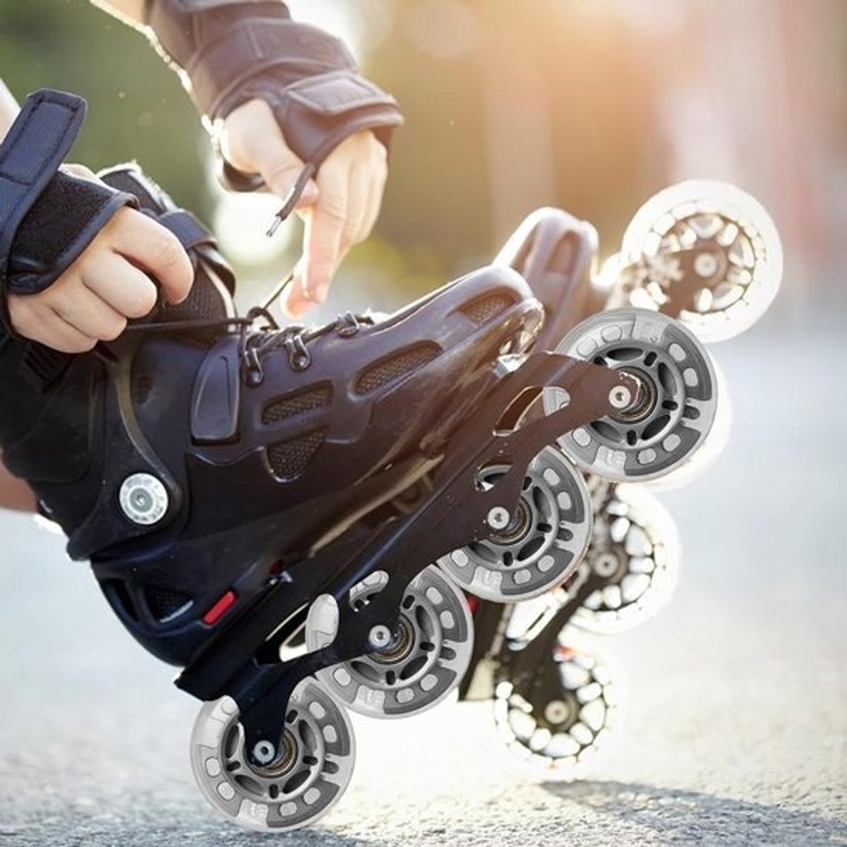 Inline Skate Wielen - Rolschaatsonderdelen - Binnen en buiten - Inclusief kogellagers - 72mm - Zilver transparant