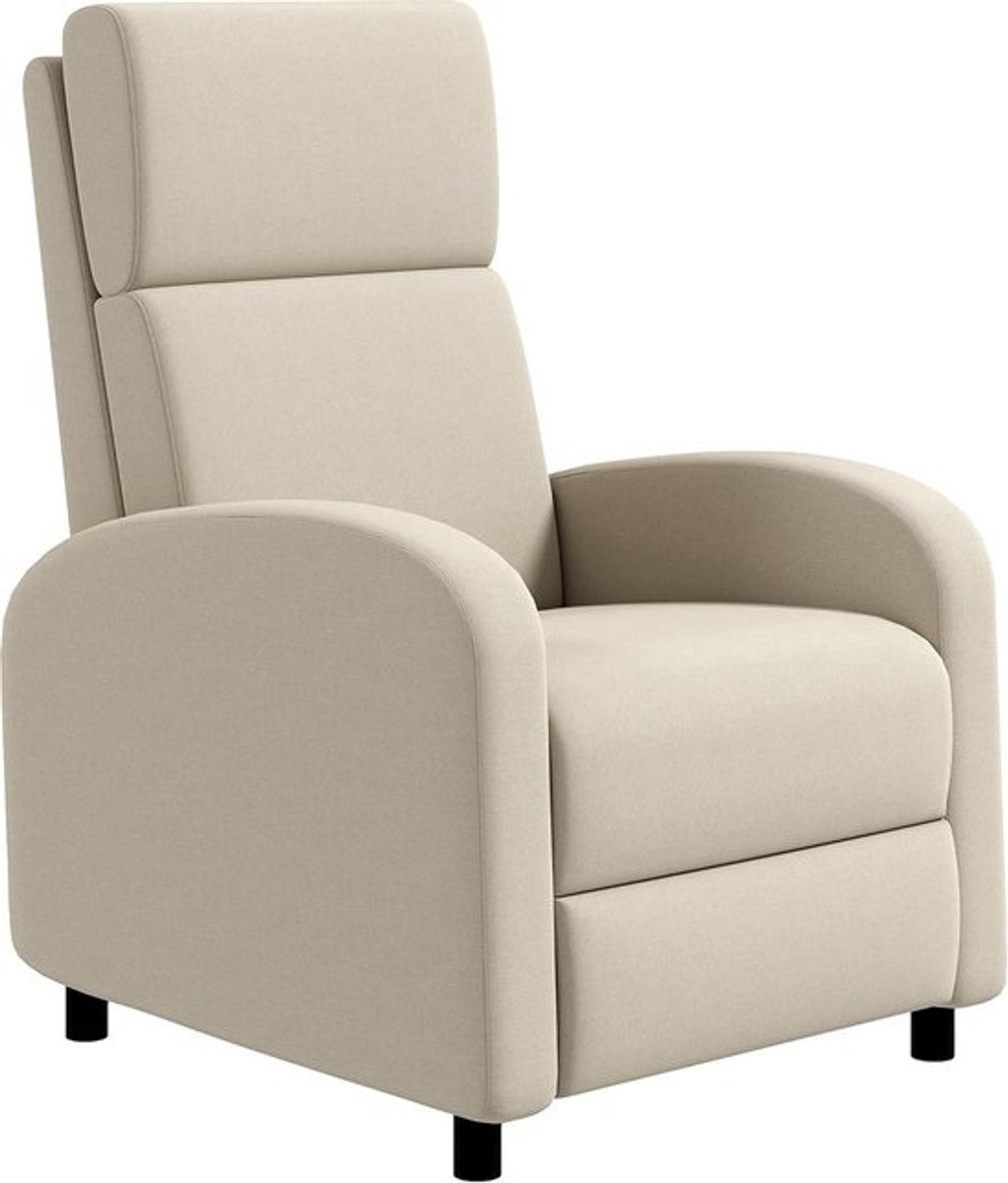 Luxe Relaxfauteuil met Voetenbank en Ligfunctie - Comfortabele TV Stoel voor Woonkamer
