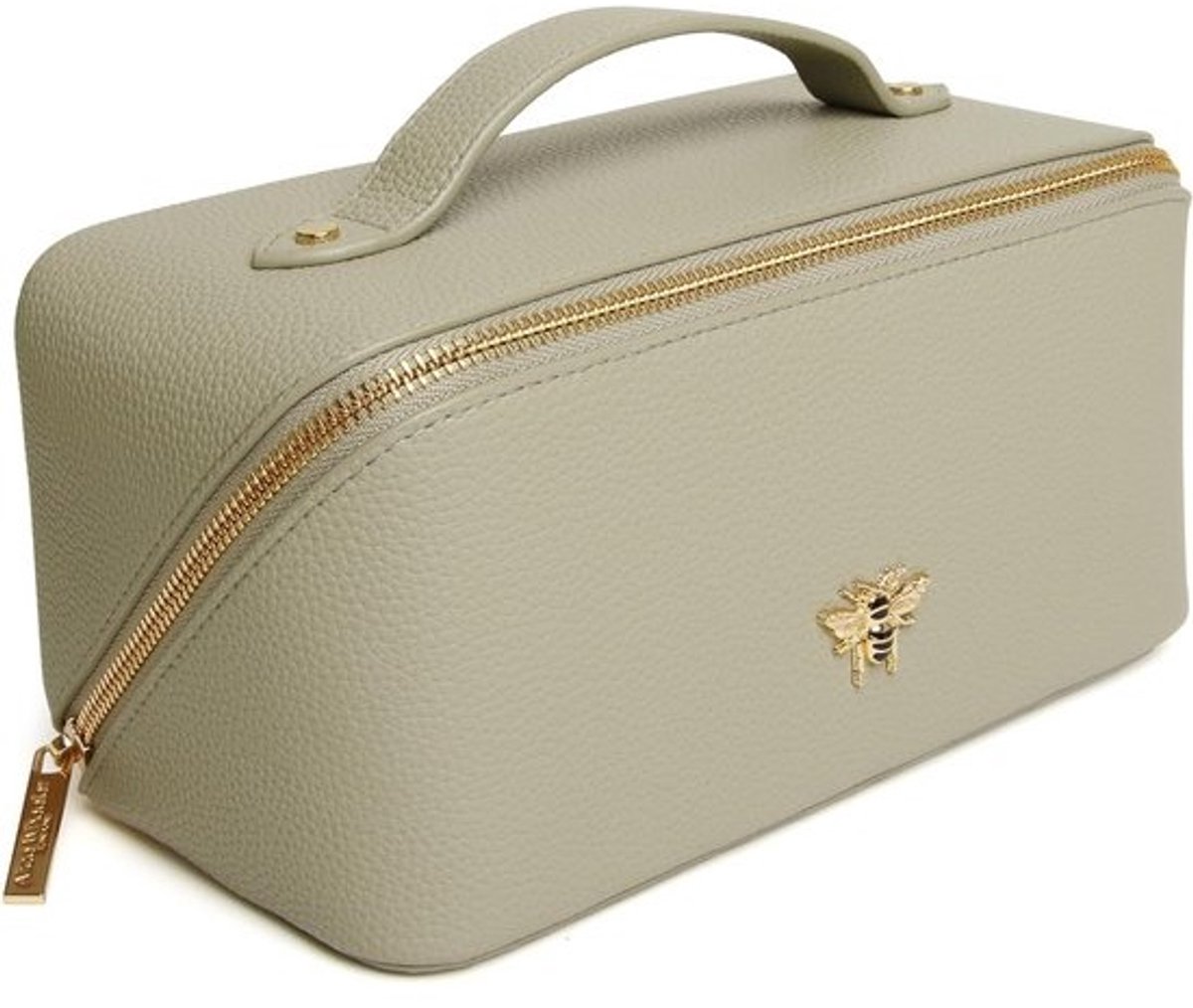 Luxe Uitklapbare Beauty Case Organizer met Grote Opening en Interne Vakken