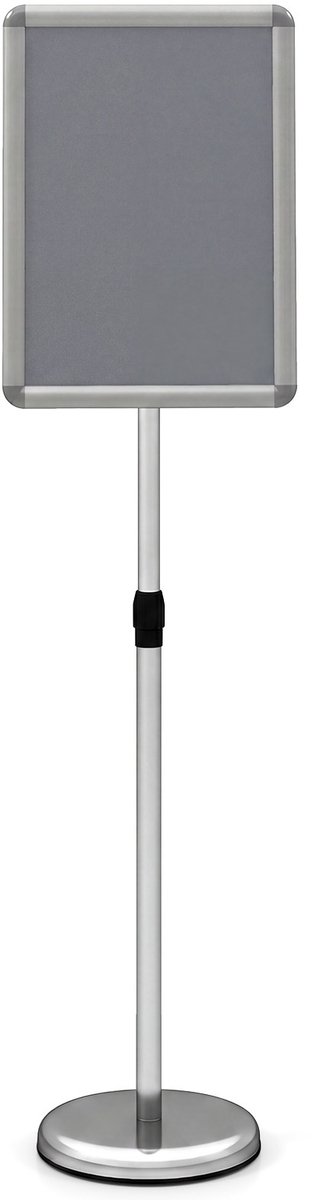 SureDeal® - Presenter - Informatiehouder - Hoogte Verstelbare Menukaartenhouder - Vulbare Voet - 81x131x87 cm - Zwart