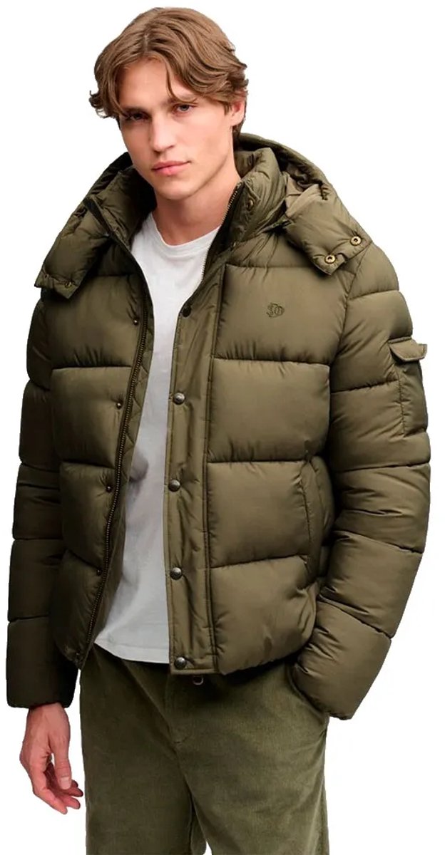Superdry Premium Ripstop Pufferjas Heren Gewatteerde jassen Khaki