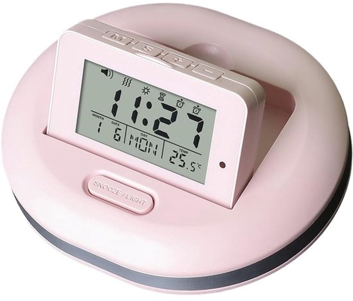 Digitale Wekker - Tijdmeter - Stipte Ochtenden - Vibratie Alarm Functie - 10 x 8.5 cm