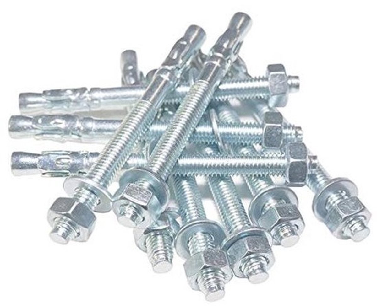 Boutankers M8 - Keilankers set - Stevig bevestigen - ETA goedgekeurd - 5 stuks 95mm - Verzinkt