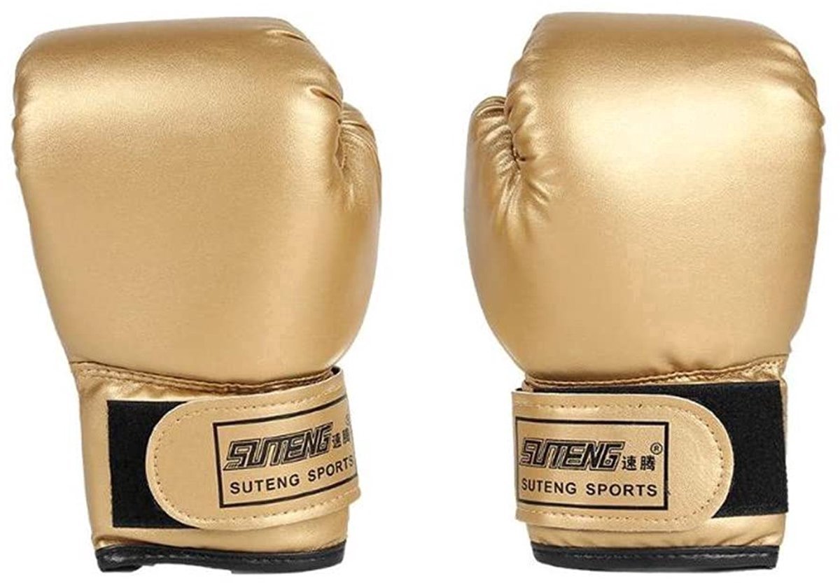 casalora® - Bokshandschoenen - Kickboks Handschoenen - Boxing Gloves Set Vecht Handschoenen - Heren - Dames - Kind - Goud