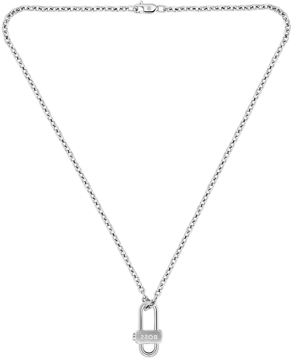 BOSS HBJ1580858 Ventoux Heren Ketting Zilverkleurig