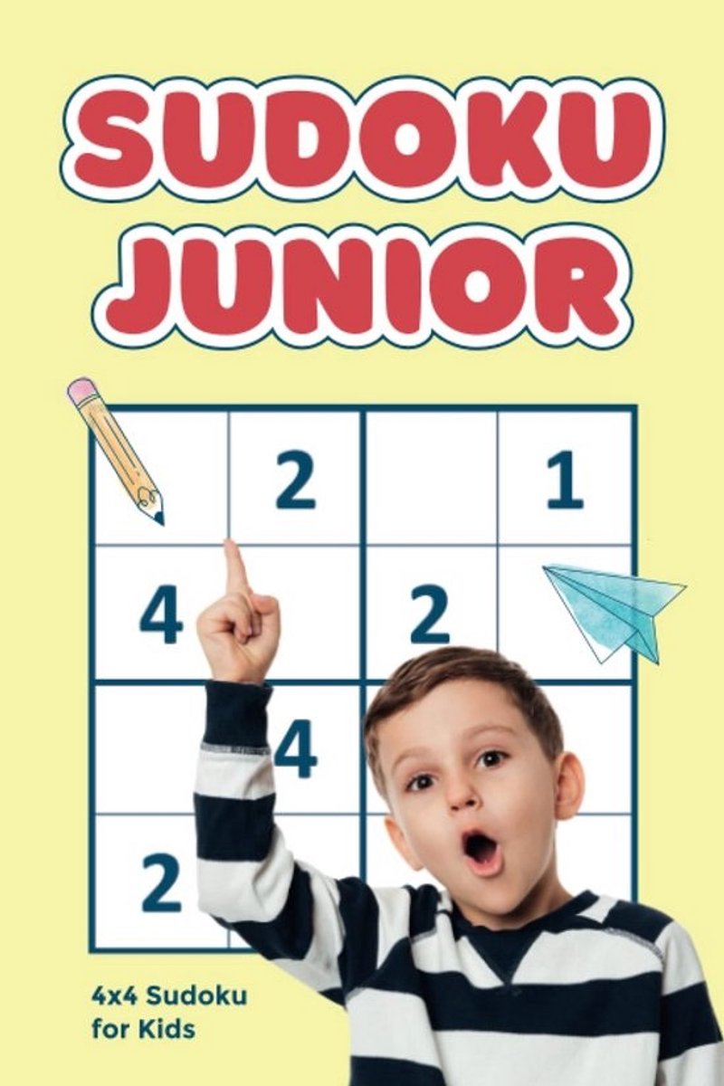 Junior Sudoku Puzzelboek 4x4 Makkelijke Puzzels voor Kinderen