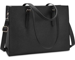Waterdichte Laptoptas voor Dames - Lichtgewicht Leer - Geschikt voor 15,6 Inch Laptops - Professionele Schoudertas