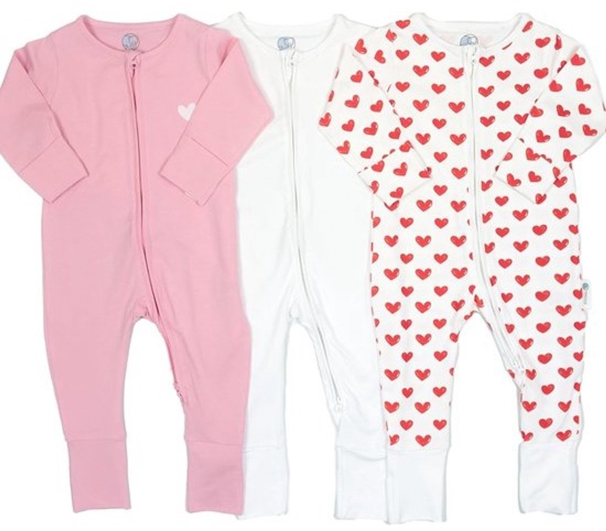 Set van 3 Biologisch Katoenen Slaappakken voor Baby's - Zacht en Ademend - Voor Pasgeborenen tot 2 Jaar