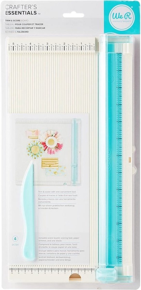 Trim & Score Board voor Dozen, Kaarten en Enveloppen - Papiersnijder en Vouwplank