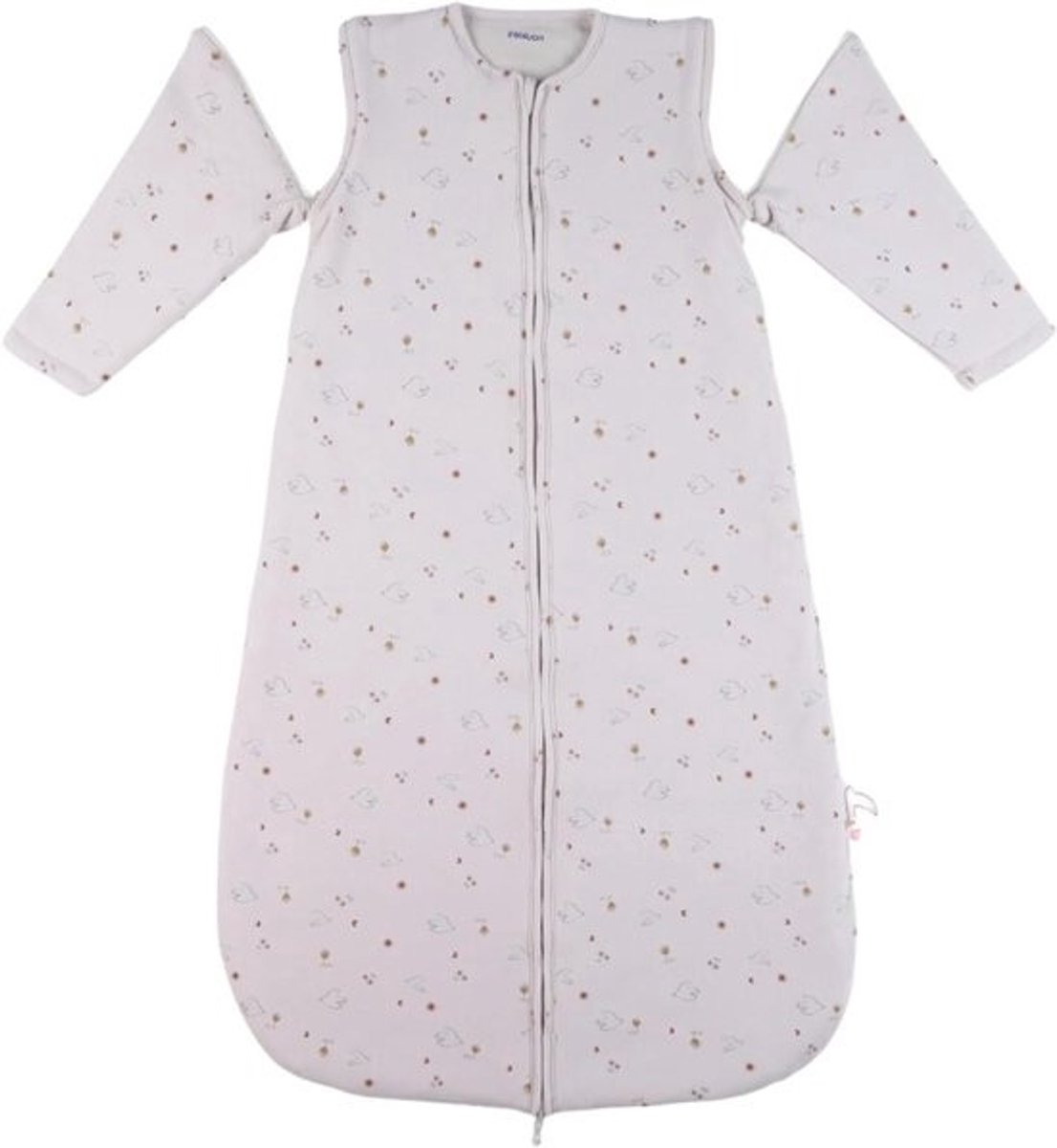 Baby slaapzak - Baby trappelzak - Veilig slapen - Afneembare mouwen - 6-24 maanden - Beige