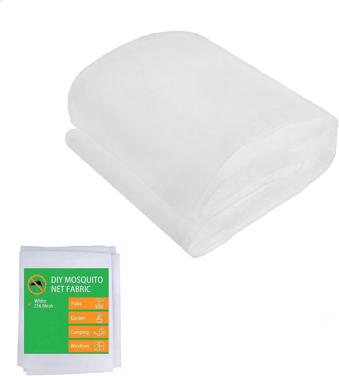 Beschermend en decoratief net voor tuin en camping, insectengaas van polyester, eenvoudig te snijden en installeren in 3 maten beschikbaar
