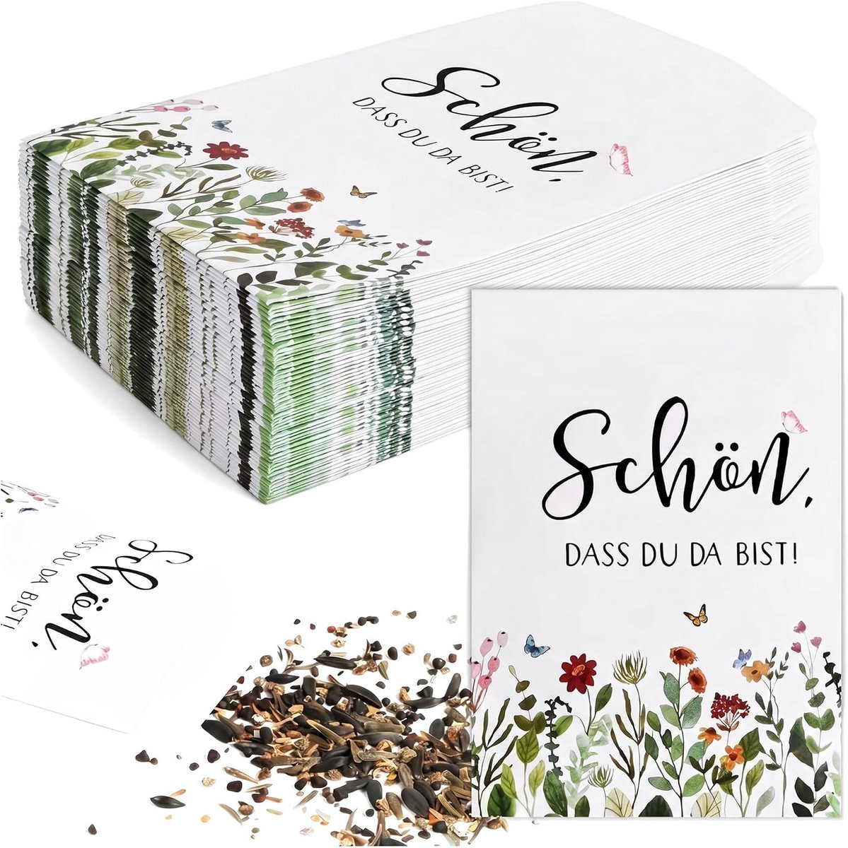 50 stuks zaadzakjes met bloemenzaden als gastgeschenk voor bruiloften en feesten, origineel cadeau voor tuinliefhebbers