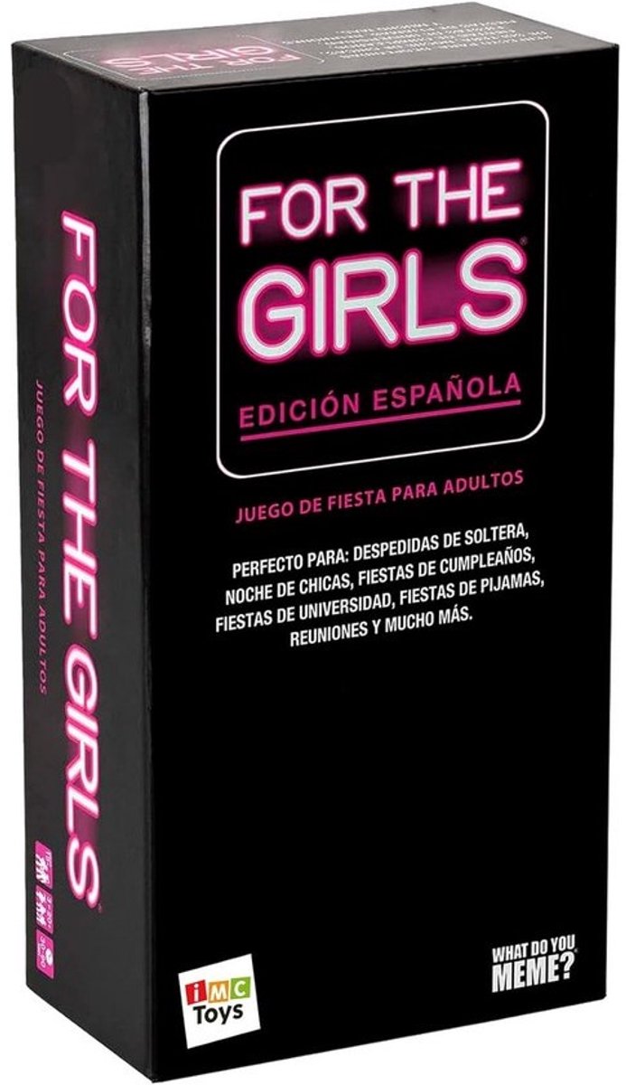 For the Girls! Wat een Feestje! - Wat Do You Meme - Kaartspel - 150 Thema- en 400 Reactiekaarten - Leuke Vrouwelijke Momenten - Ideaal voor Meidenavonden en Vrijgezellenfeesten - Voor 3 tot 20 Spelers - Vanaf 18 Jaar