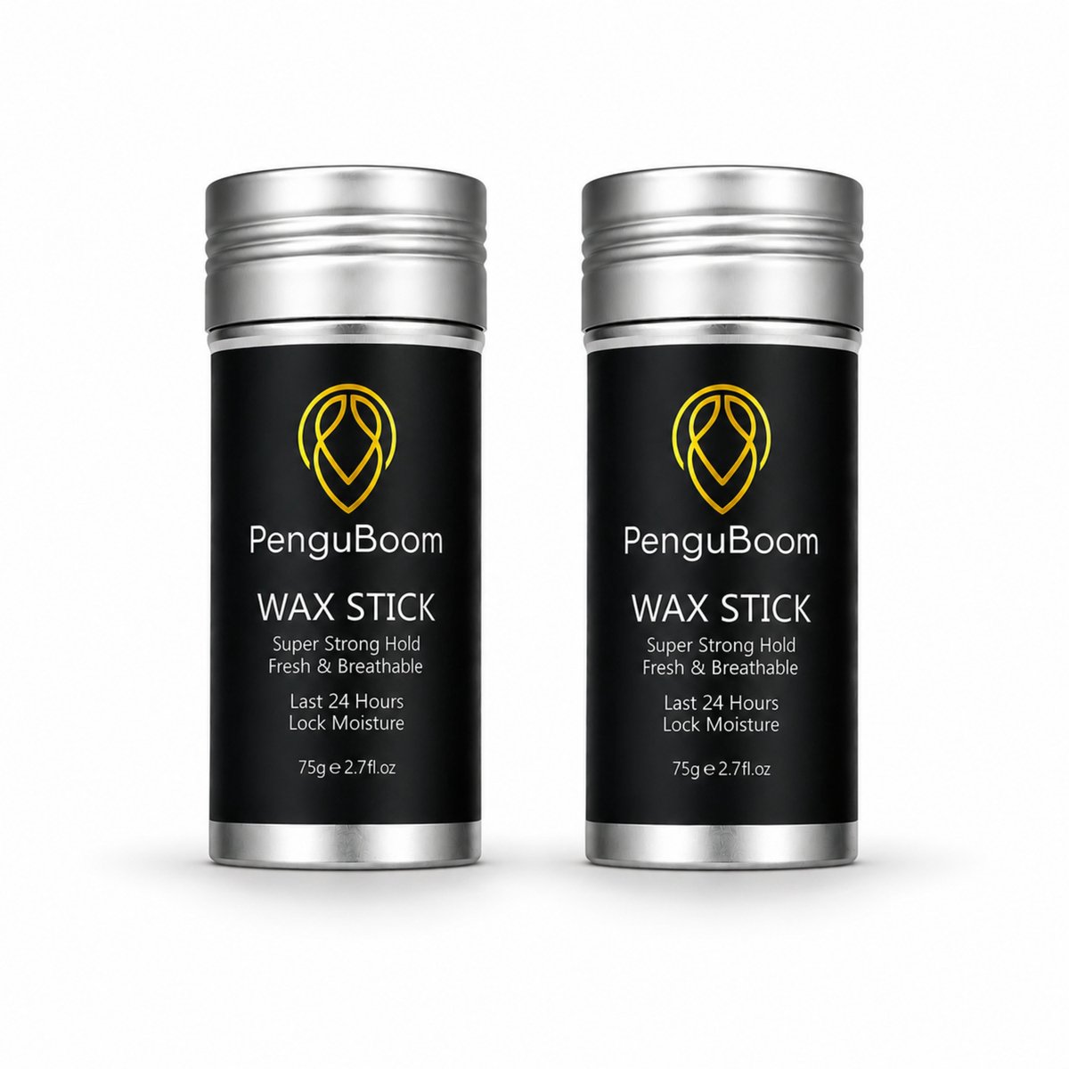 Wax Stick - PenguBoom - Natuurlijke Haarwax - Hydraterende Stylingwax - 75g - 2 stuks