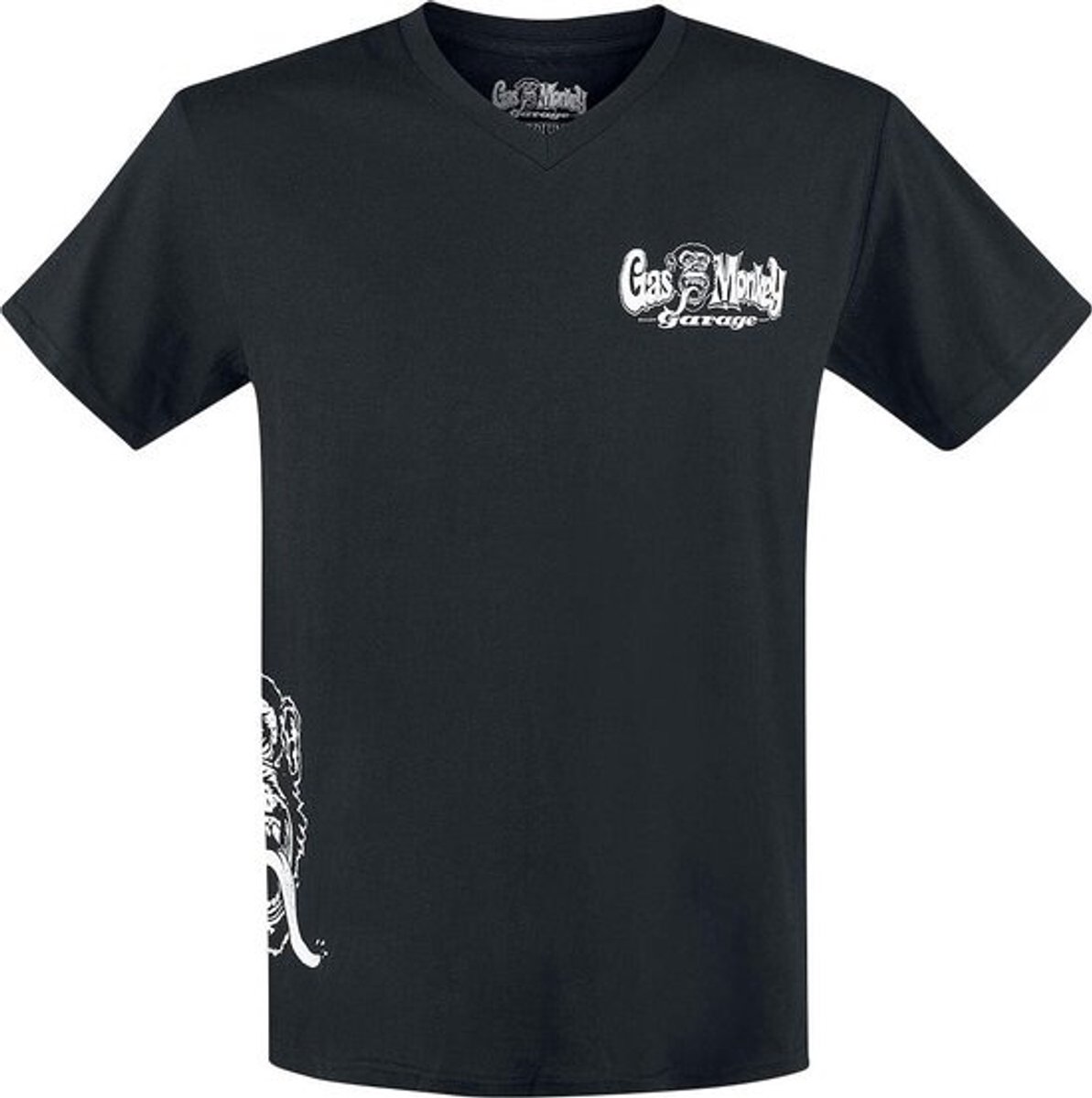 Zwart T-Shirt met Grafische Opdruk voor Motorsport en Auto Liefhebbers
