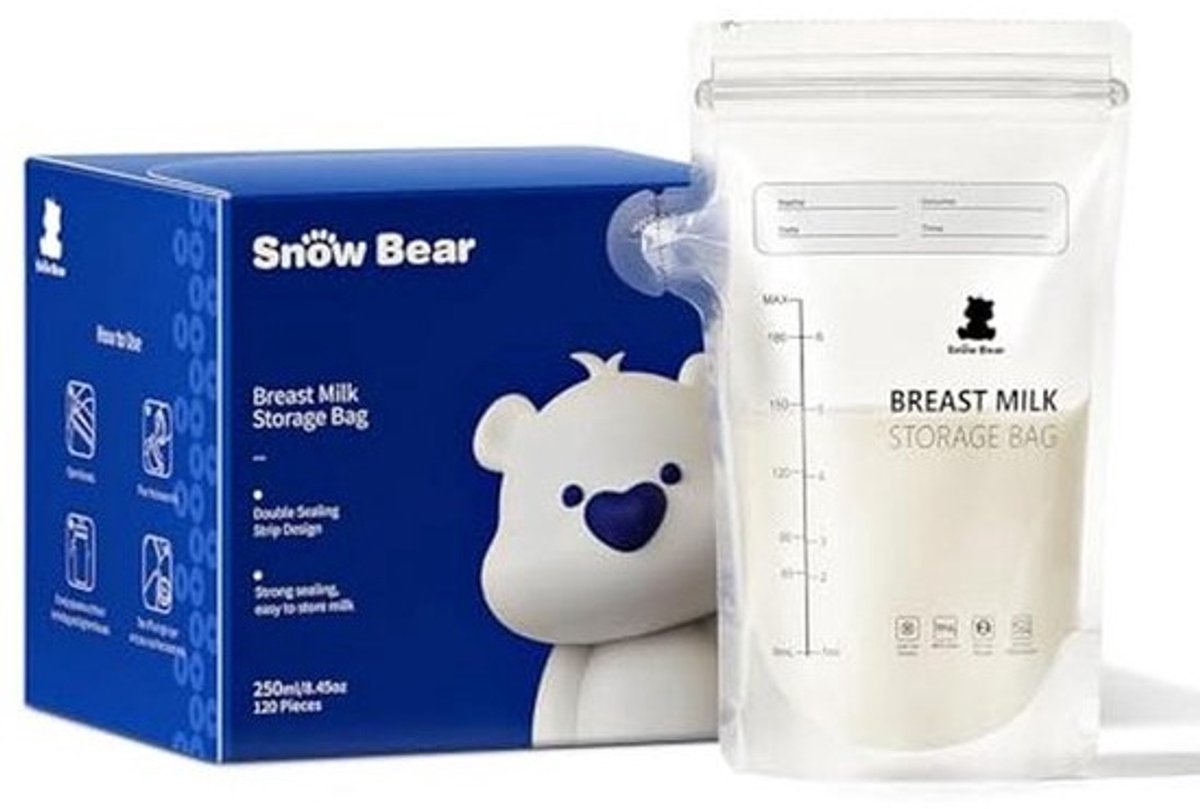 Moedermelk Opbergtas - 6oz Melkzakken voor Diepvriezer - 120 Stuks