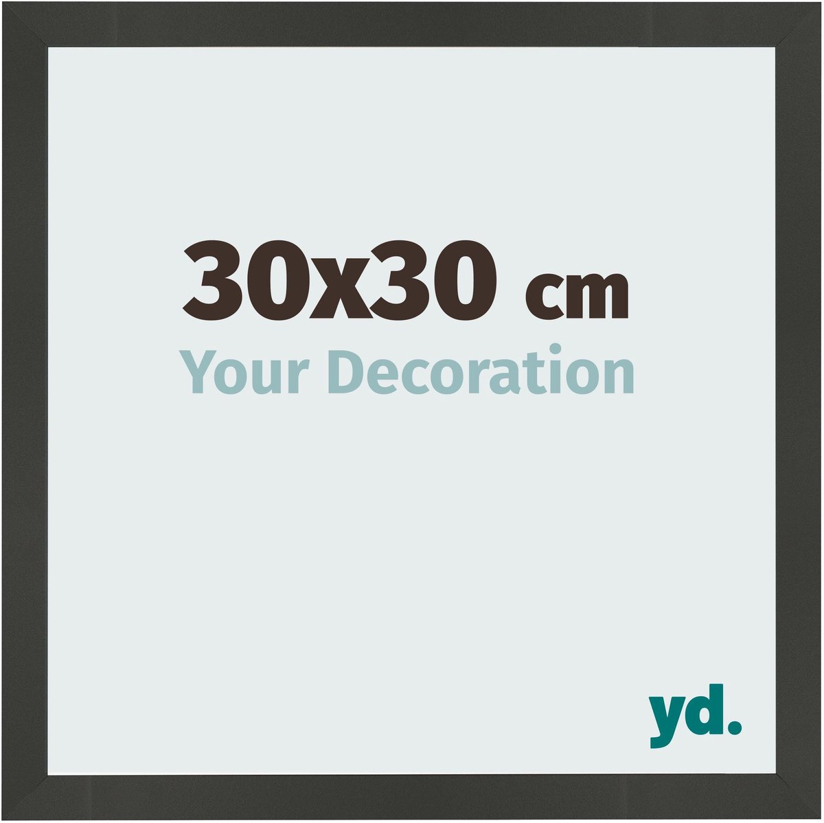 Your Decoration - Fotolijst 30x30 cm - MDF - Antraciet - Bologna