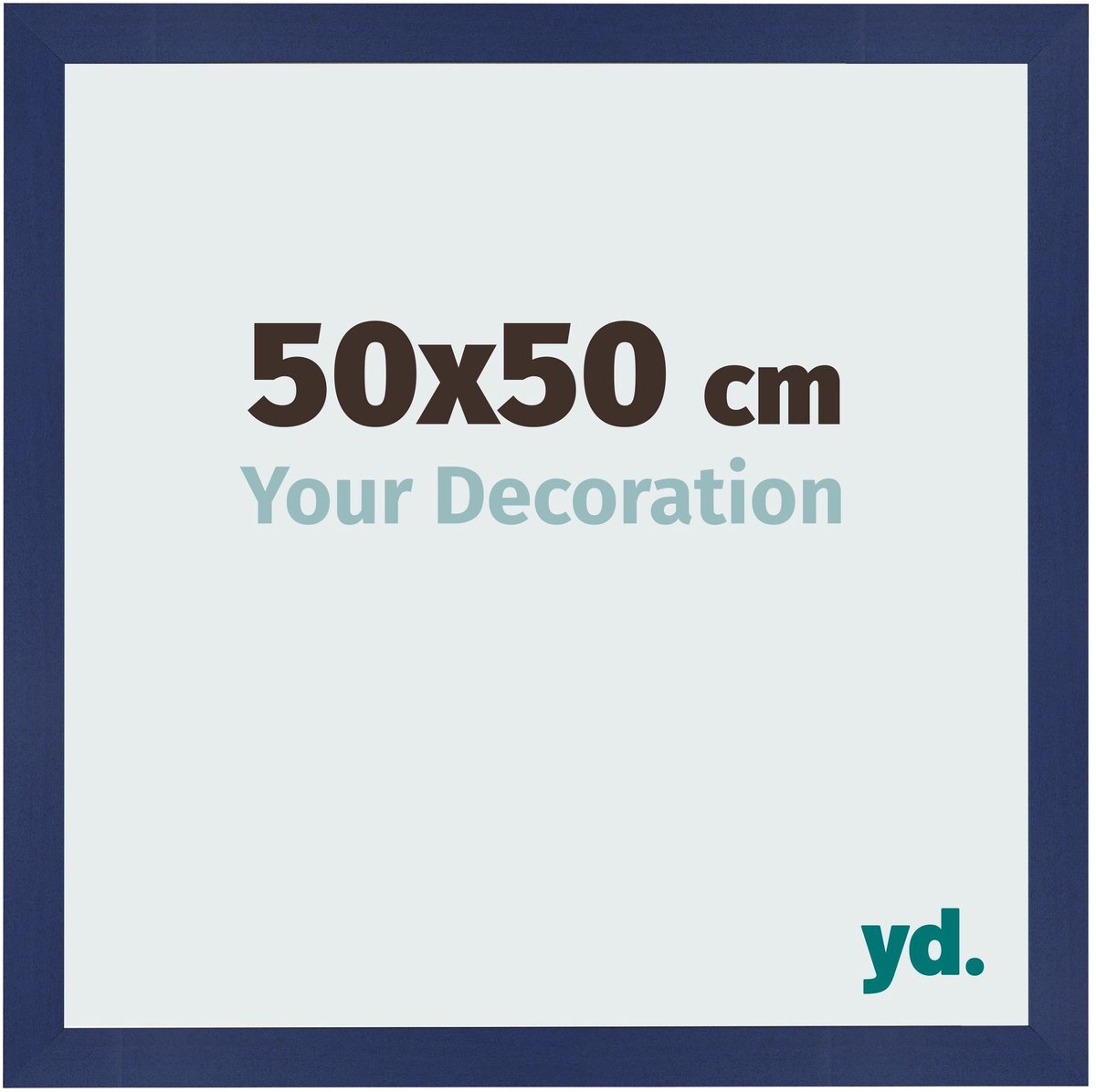 Your Decoration - Fotolijst 50x50 cm - MDF - Donkerblauw Geveegd - Bologna