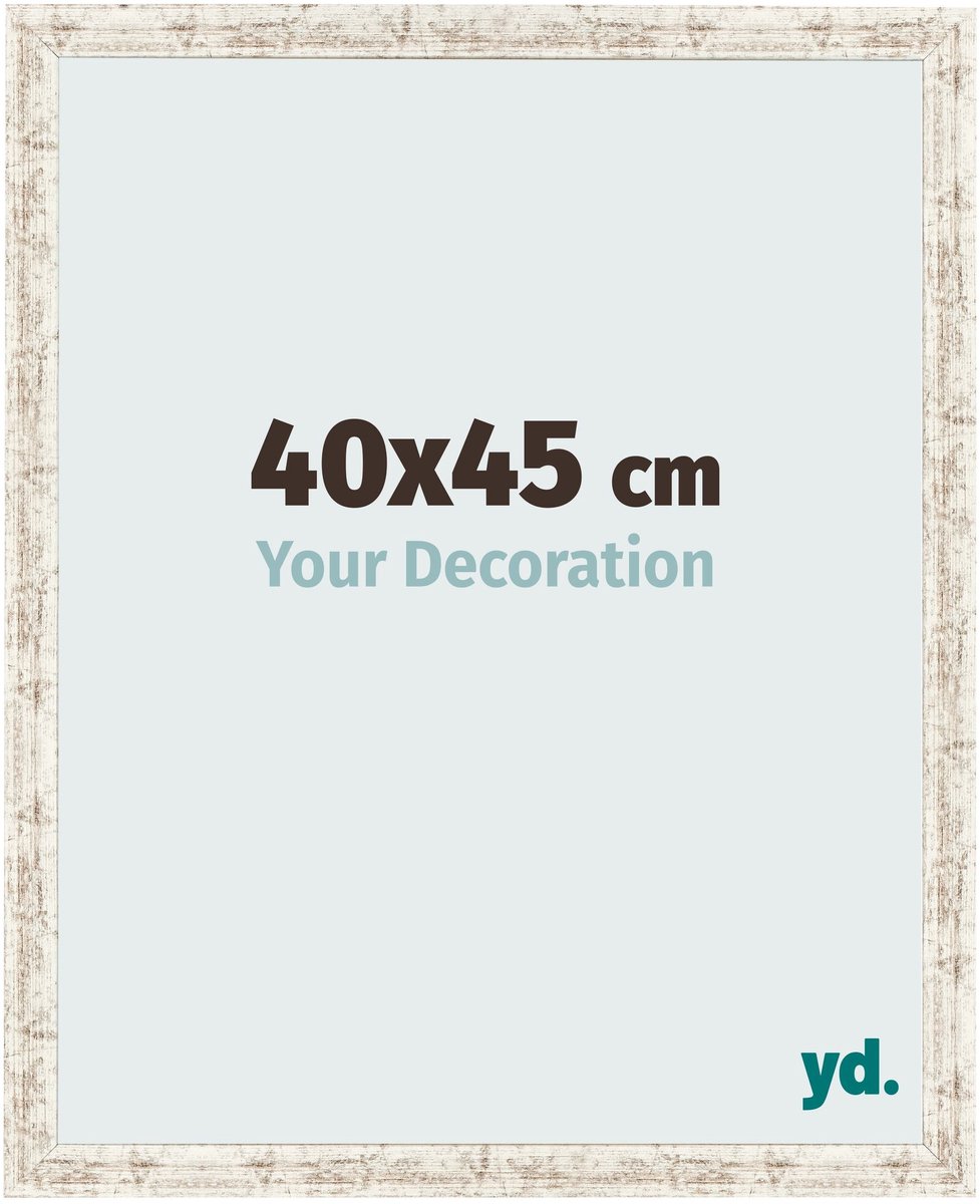 Your Decoration - Fotolijst 40x45 cm - MDF - Wit Vintage - Bologna