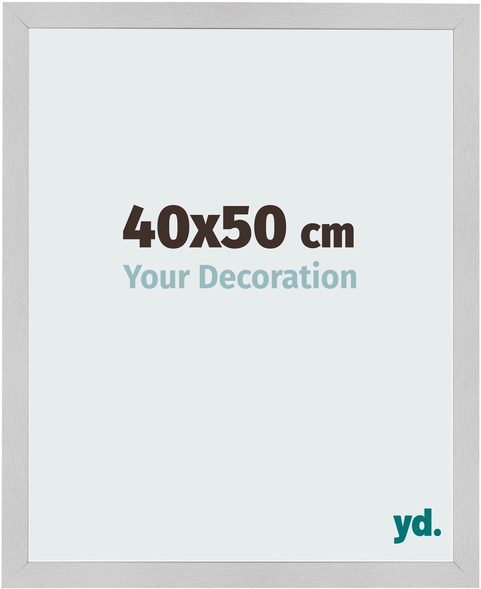 Your Decoration - Fotolijst 40x50 cm - MDF - Edelstaal - Bologna