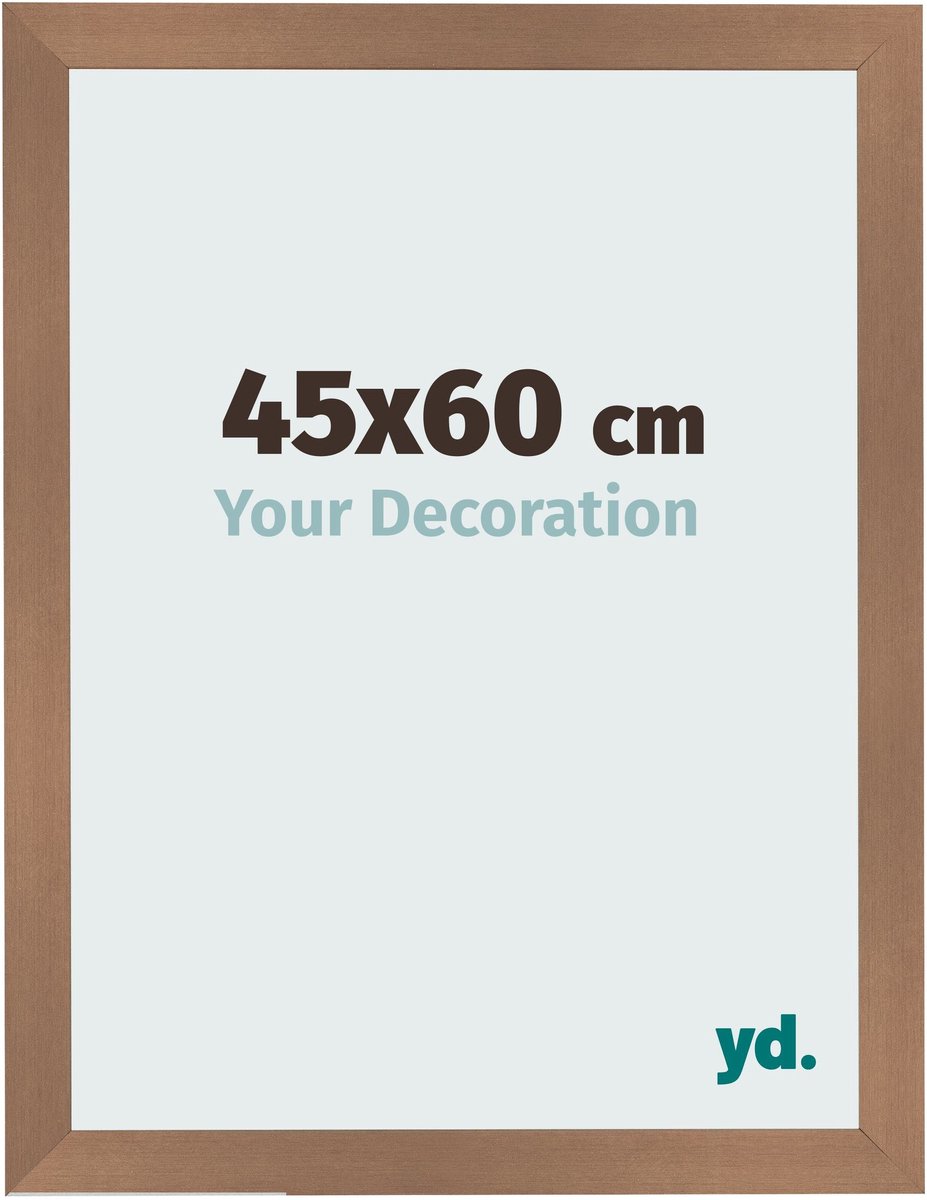 Your Decoration - Fotolijst 45x60 cm - MDF - Koper Decor - Bologna