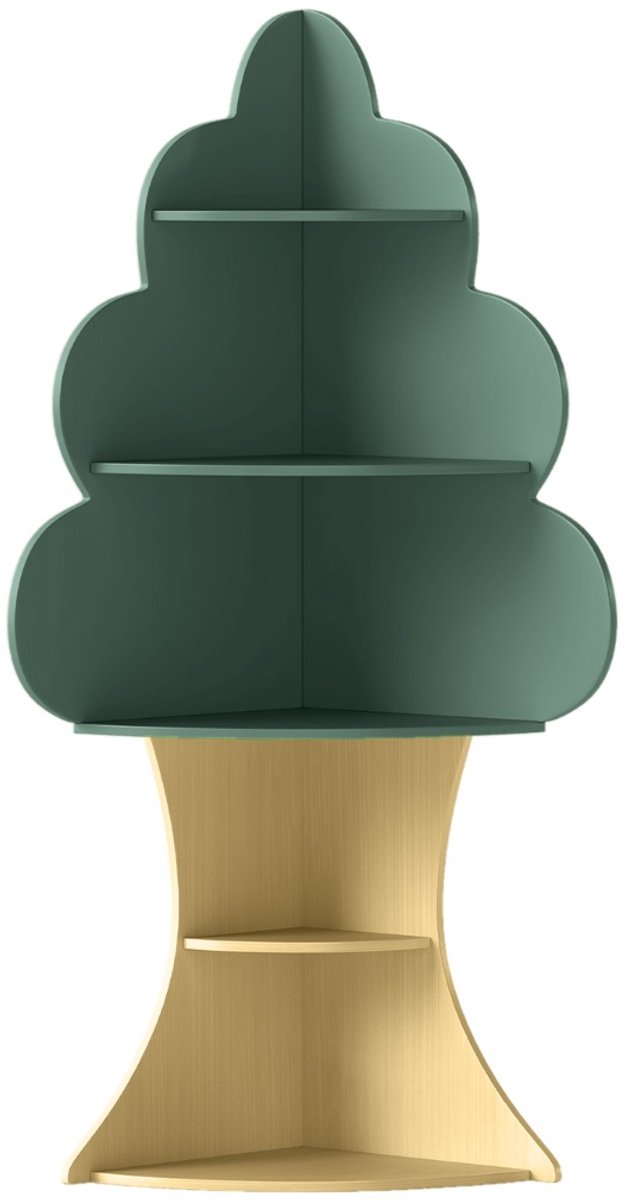 SureDeal® - Boekenkast - Boom ontwerp Kinderboekenrek - 48x48x132 cm - Groen