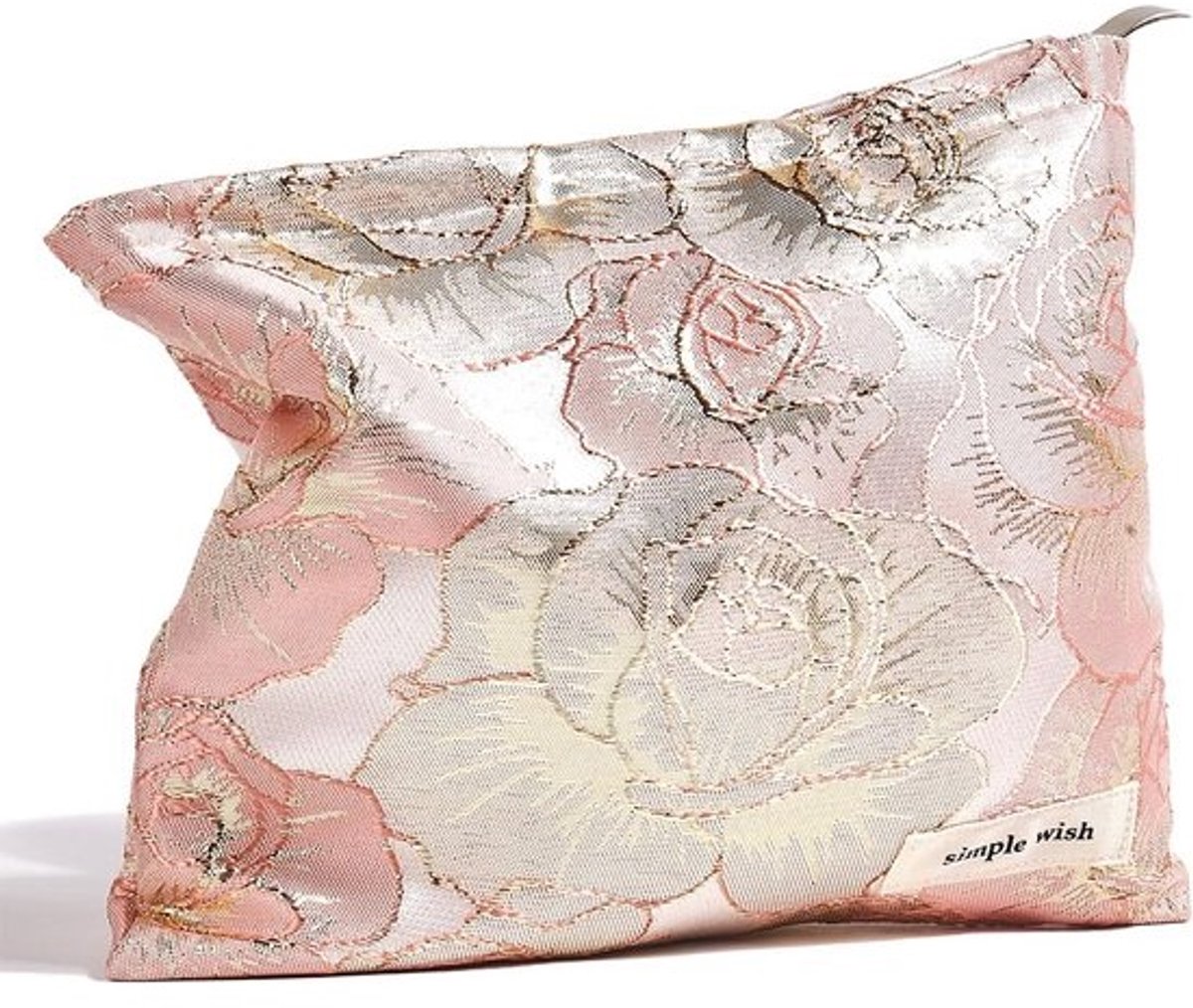 Cosmetische Tas Preppy Canvas Toilettas voor Vrouwen - Schattig en Esthetisch met Rits Organizer en Reisaccessoires