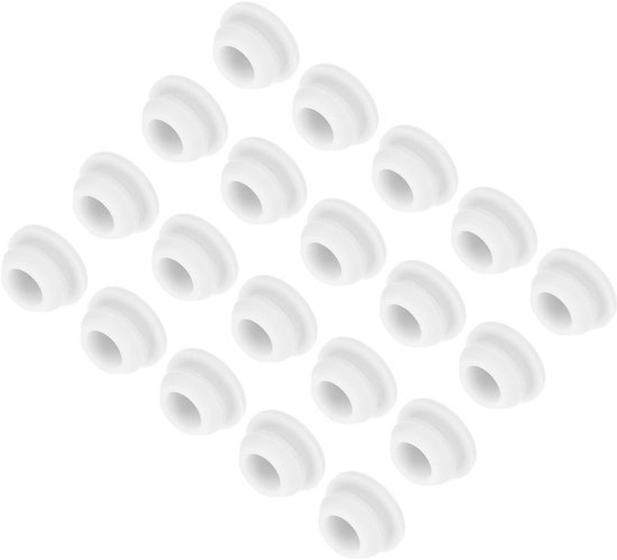 30 Stuks Siliconen Pluggen voor Gat-Kliksluiting – Ronde Afdoppen voor Kabeldoorvoer, 9 mm