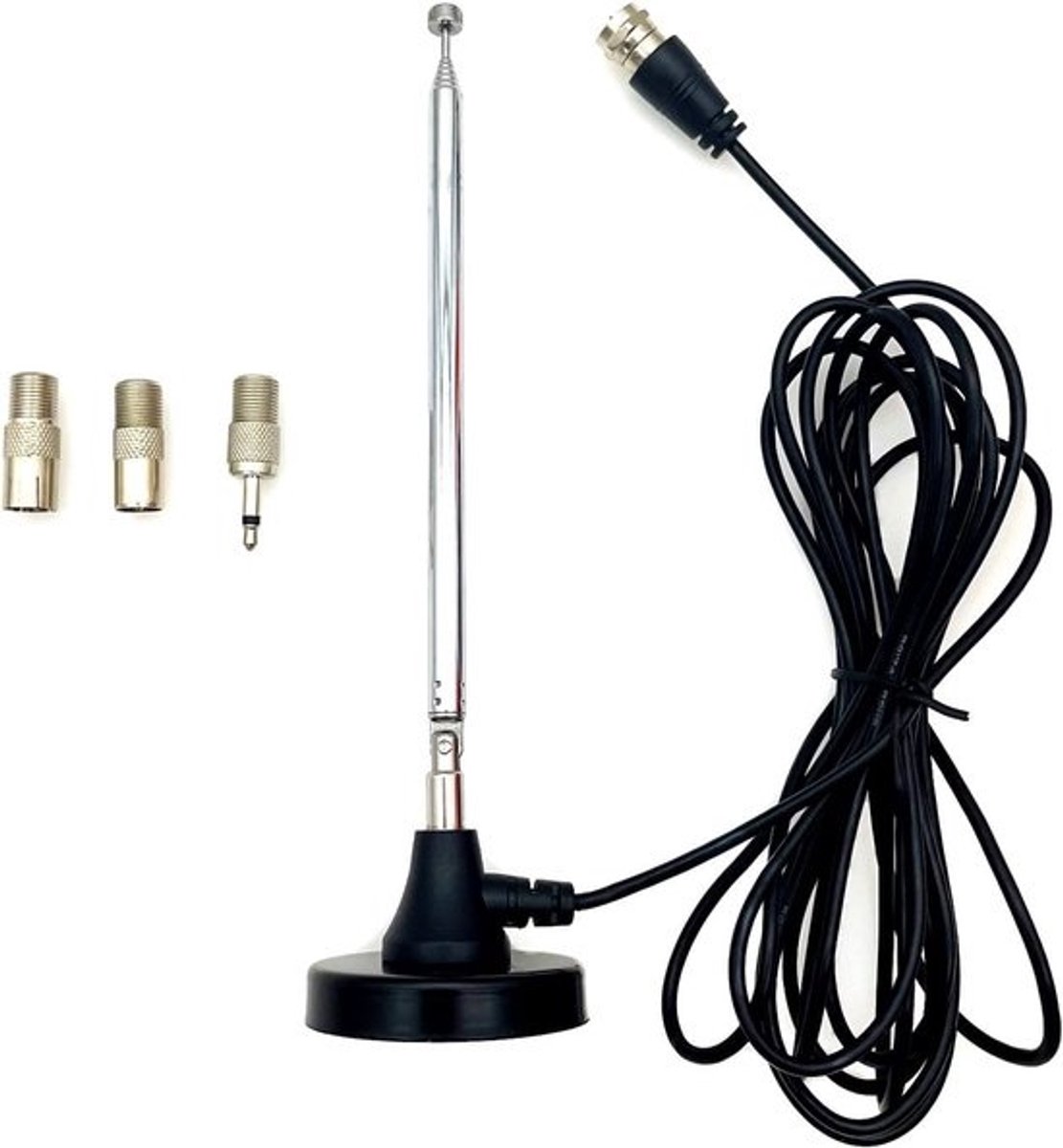 Digitale telescopische FM DAB radio antenne met magnetische voet en verlengkabel