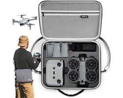 Koffer Geschikt Voor DJI Neo 2 - PU Schaal Draagbare Tas Voor Dji Neo 2 - Drone Opbergtas - 33x28x8 cm - Schokbestendig & Valbestendig - met Rits - Drone Bescherming - Voor Drone & Accessoires - Reizen en Opslag