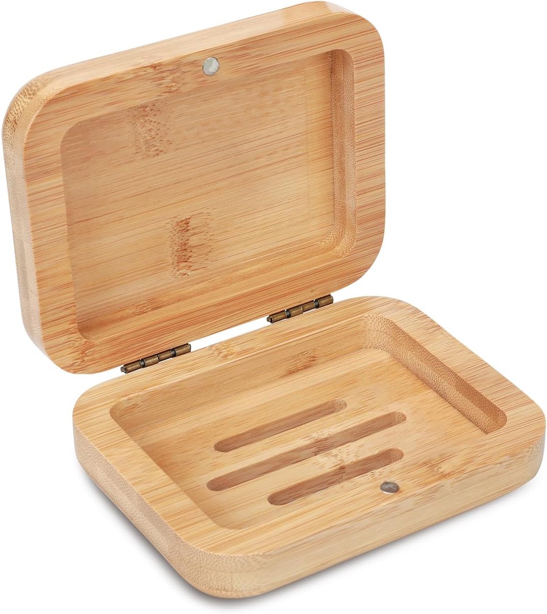 Home Opbergdoos Accessoires Opslag, Handgemaakte Bamboe Houten Zeephouder, Badkamer Zeepschaal, Natuurlijke Bamboe - ShopVlot