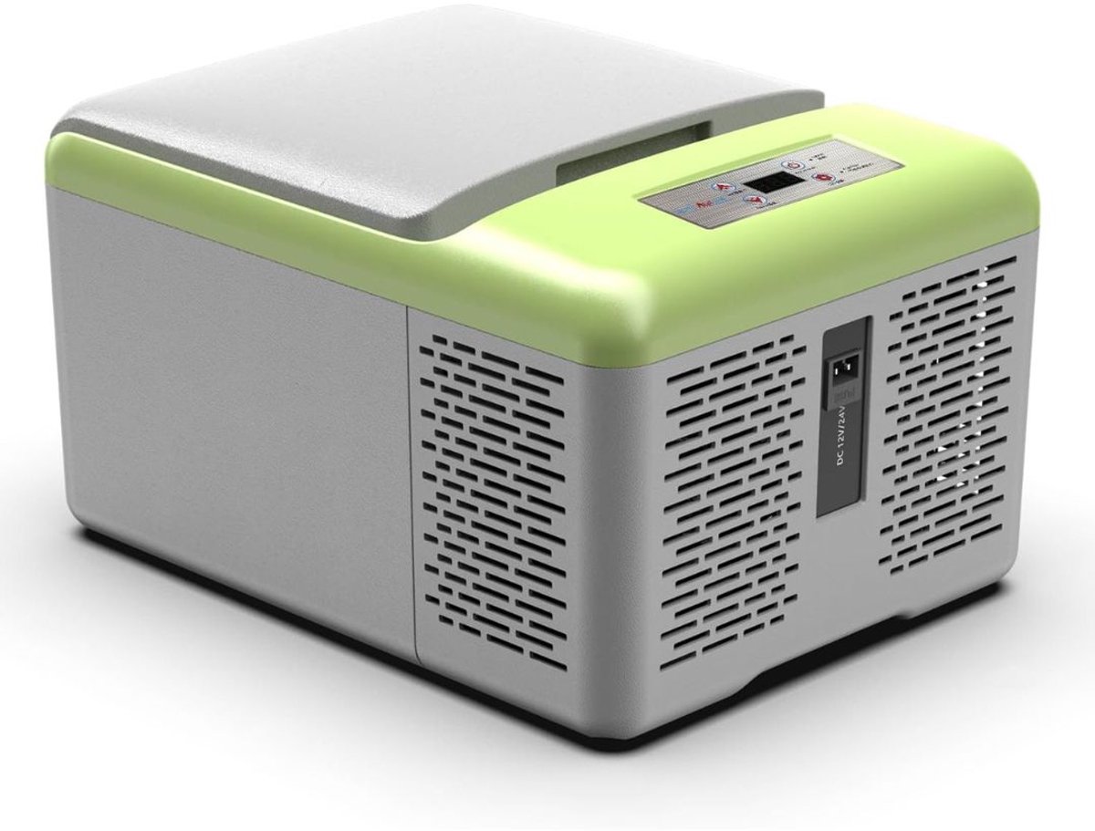 KIRA® Koelbox Elektrisch - Compacte Mini Koelkast - Compressor Koelbox voor Auto & Camping - Grijs - 32cm x 43cm x 26cm