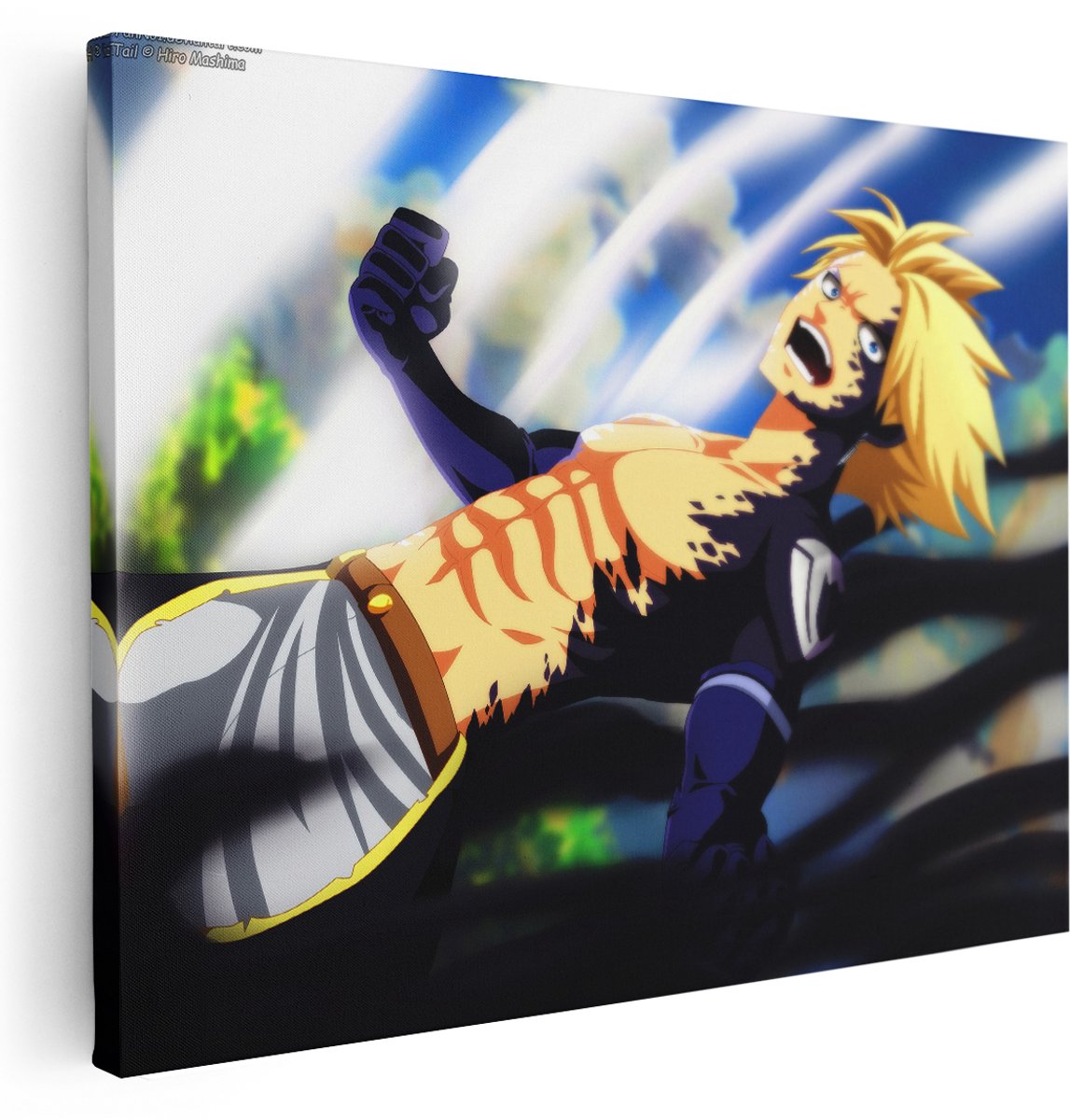 Artaza Canvas Schilderij Sting Eucliffe - 160x120 cm - Groot - Wanddecoratie Anime Fairy Tail - Muurdecoratie Slaapkamer Jongen - Kamer Accessoires