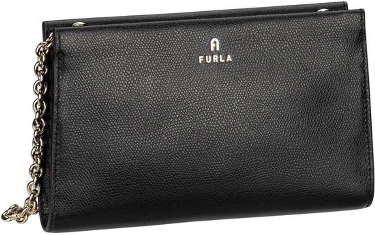 Mini Crossbody Tas voor Dames - Leer met Ritssluiting en Ketting Schouderband