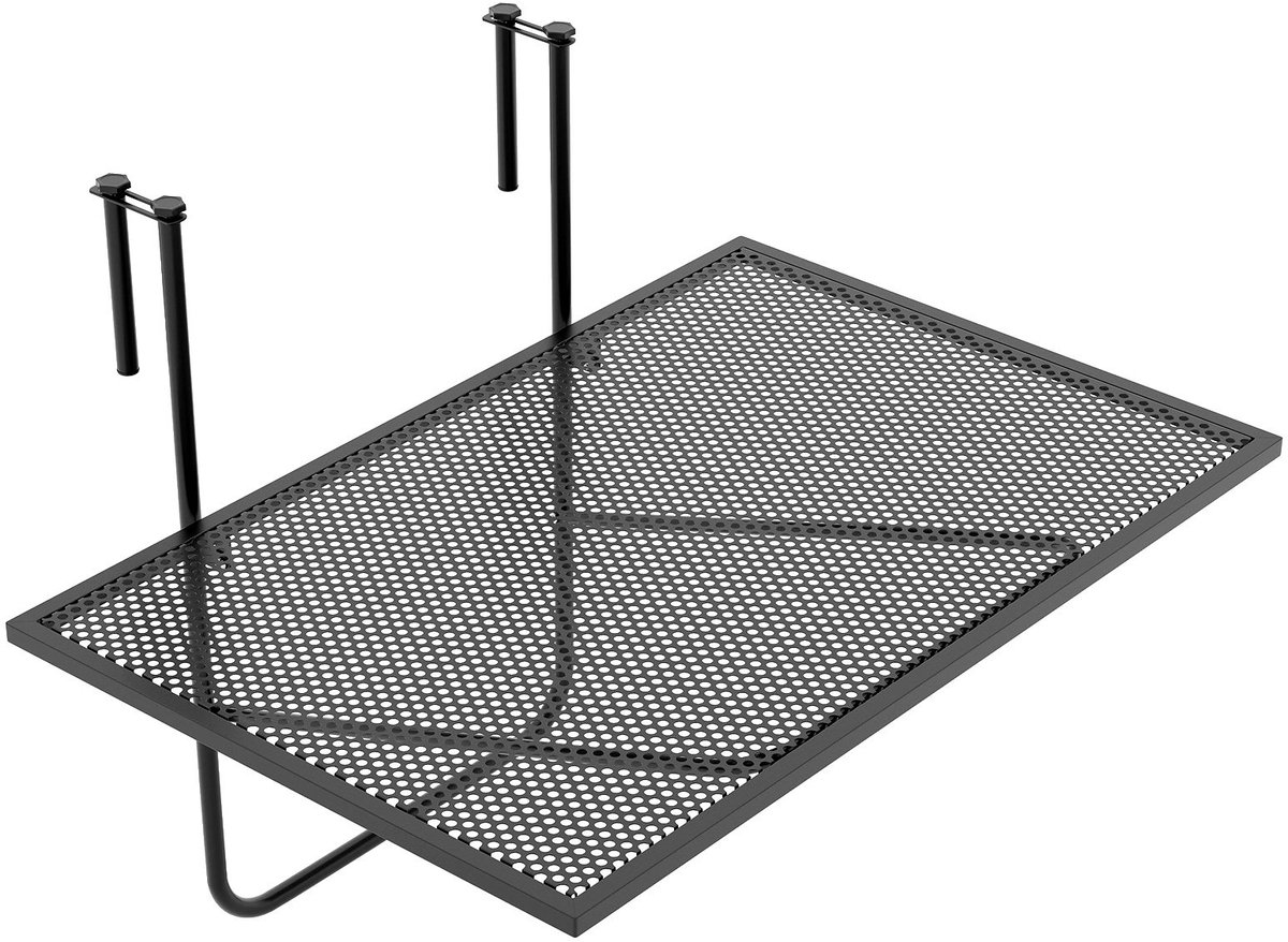 SureDeal® - Tuinmeubel - Opvouwbare Balkon tafel - 60,5x50,5x51 cm - Donkerbruin