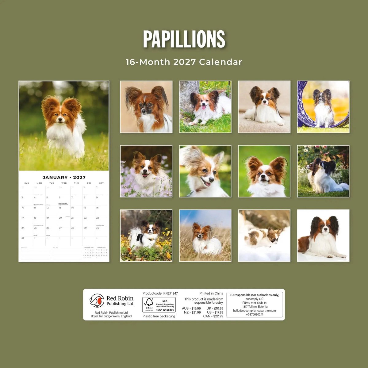 Papillon Kalender 2027
